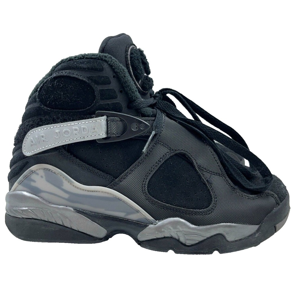 Air Jordan‎ 8 Retro WNTR (GS) Size 5Y Black/Gunsmoke-Metallic Silver FN5190 001